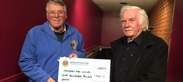 Melksham Lights cheque 2019