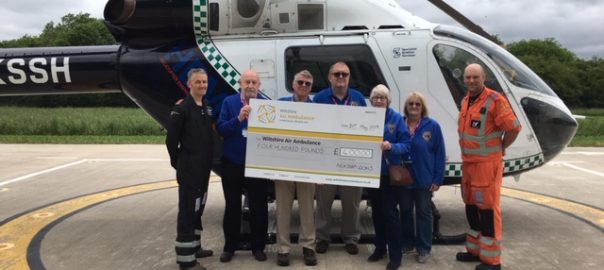 Donation presented to Wiltshire Air Ambulance
